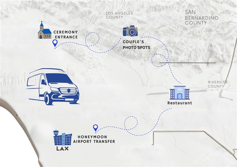 Luxury Sprinter Van at Airport